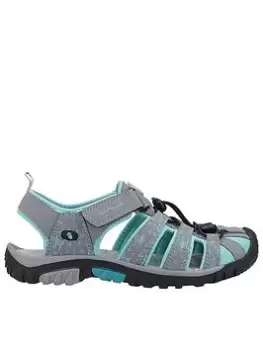 Image of Cotswold Sandhurst Closed Toe Sandal - Grey, Size 5, Women