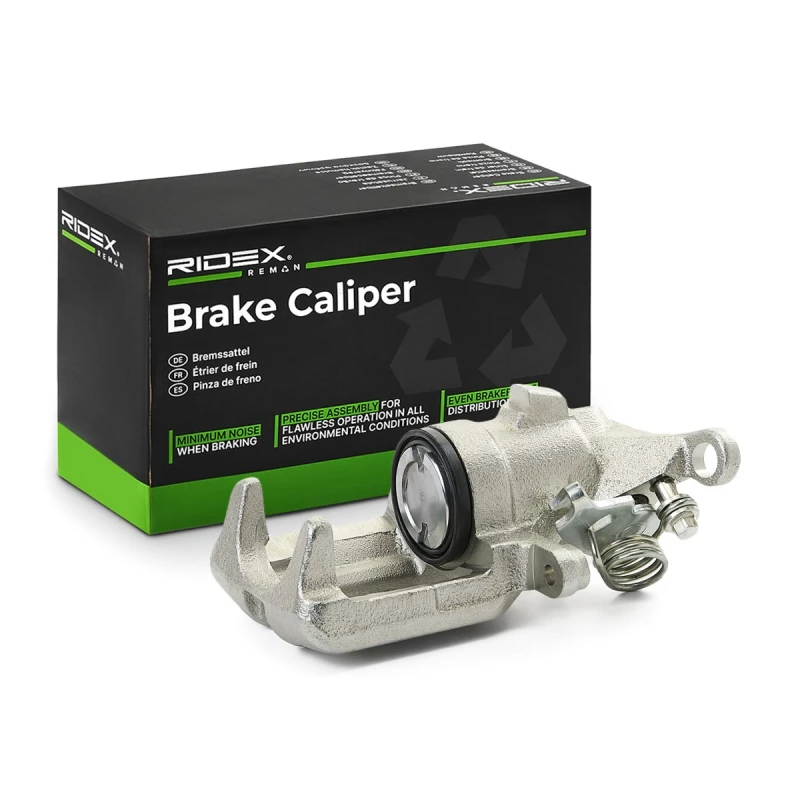 Image of RIDEX REMAN 78B0614R Brake caliper Rear Axle Grey Cast Iron Brake Caliper (78)