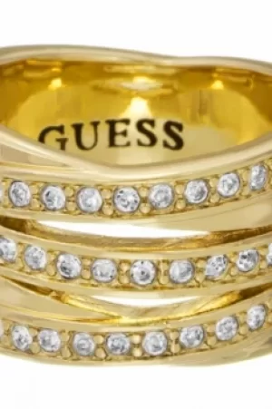 image of Guess Jewellery Crystal Eternity Stack Ring JEWEL UBR51429-54