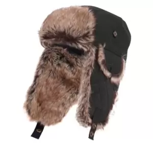 Image of Barbour Mens Cleadon Trapper Hat Black Large