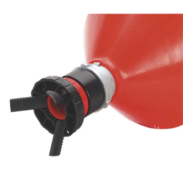 Image of Genuine SEALEY SOLV/SFU Solvent Safety Funnel with Universal Drum Adaptor