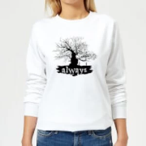 Image of Harry Potter Always Tree Womens Sweatshirt - White - 3XL