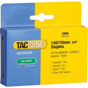 image of Tacwise 140 Staples 10mm Pack of 2000