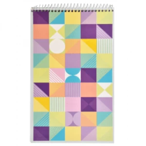 Image of Silvine Shades & Shapes 200mm x 125mm Reporters Notebook, Ruled 160 Pages