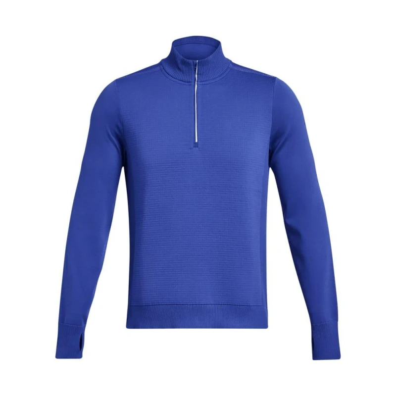 Image of Under Armour IntelliKnit Run Zip Top Blue male S