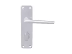 image of Eclipse 39915 SAA 2000 Series Lever Bathroom/Privacy Set Fire Rated Satin Aluminium