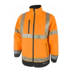 Image of Hivis two tone softshell or/blk 3XL - Orange / Black - Orange / Black - Beeswift