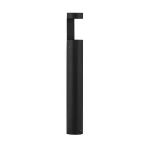 Image of Merano Hampton Outdoor Bollard Black Aluminium, Clear Glass LED 9W 630Lm 3000K IP54