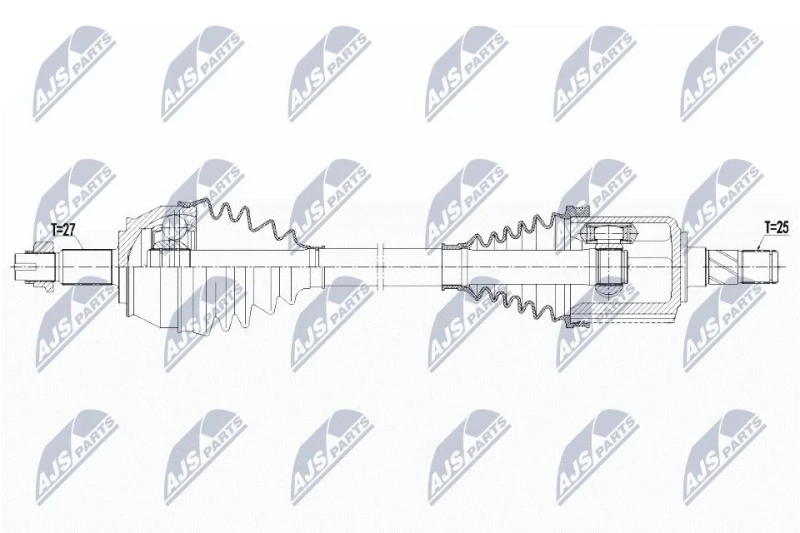 Image of NTY Drive shaft NTY NPW-AR-012