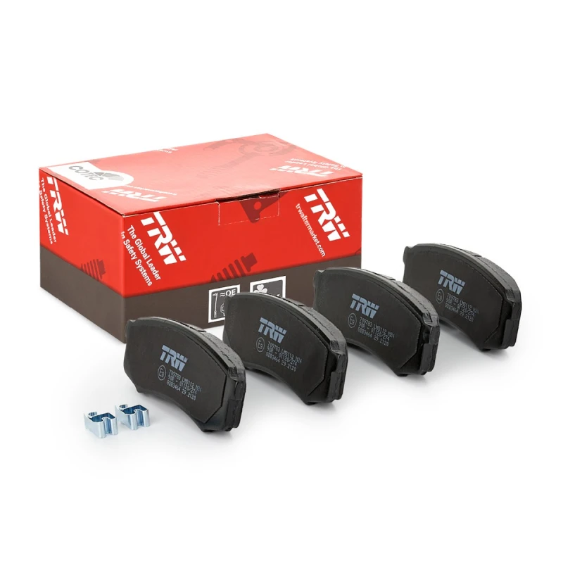 Image of TRW GDB3464 Brake pad set not prepared for wear warning indicator, with accessories Brake Pad Set,disc brake (402)