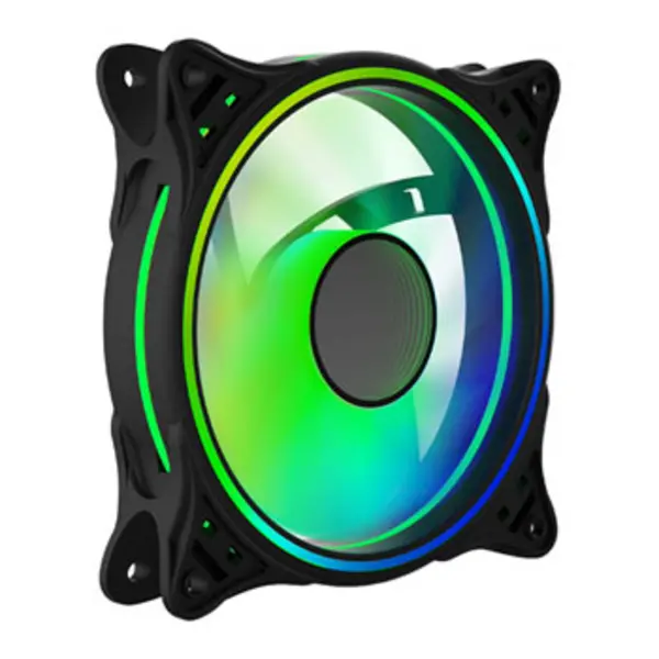 Vida Infinity01 12cm ARGB Dual Ring Case Fan Hydraulic Bearing Infinity Mirror Effect 1200 RPM Black