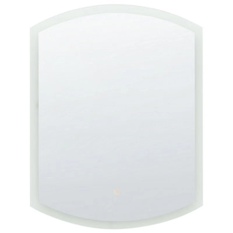 Image of Beliani LED Bathroom Mirror Beziers 60 Cm 78cm Silver