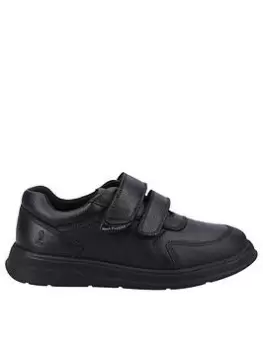 Image of Hush Puppies Ryan Snr School Shoe - Black, Size 7 Older