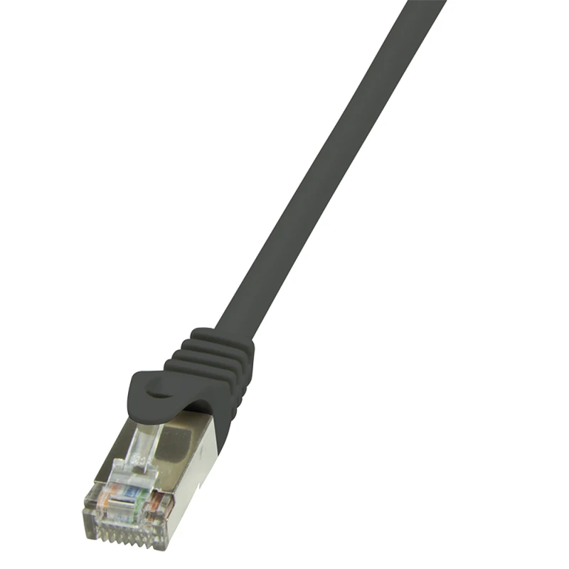 Image of LogiLink 0.25m Cat.5e F/UTP networking cable Black Cat5e F/UTP (FTP)
