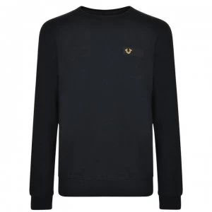 True Religion Metal Logo Sweatshirt - Black/Gold 1118