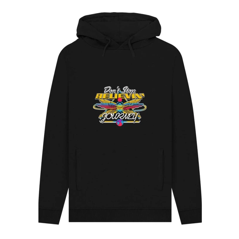 Image of Journey Mens Wings Hoodie in Black Size: Small Black Male S