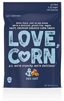 Image of Love Corn Premium Crunchy Corn - Sea Salt - 115g x 6