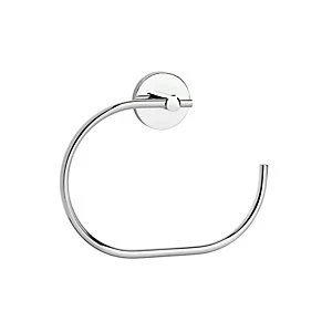 Image of Croydex Pendle Flexi-Fix Towel Ring - Chrome 200mm