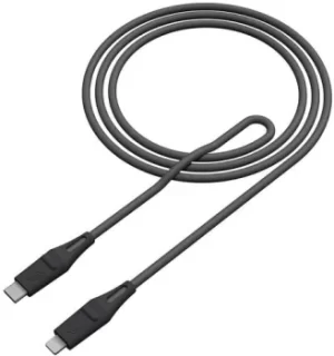 image of STM Dux USB C to Lightning Grey Cable ChargePlus Technology StayFlexy