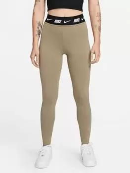Image of Nike NSW Club Leggings - Olive, Olive Size XS Women