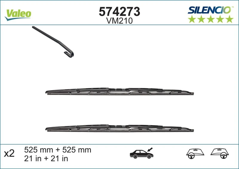 Image of Wiper blade VALEO 574273