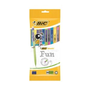 image of BIC BICMatic Fun 0.7 Mechanical Pencil Pouch 10