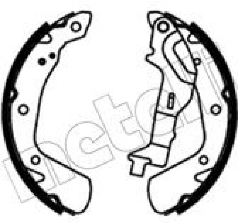 Image of METELLI Brake Shoe Set METELLI 53-0741