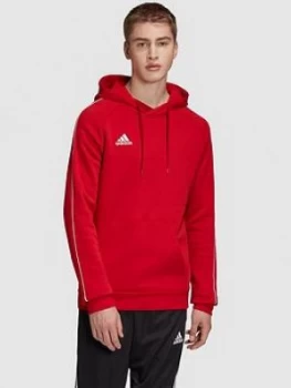 Image of Adidas Core 18 Hoodie - Red