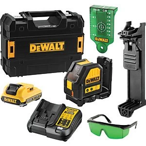 Image of DEWALT DCE088D1G-GB 10.8V Self Levelling Cross Line Green Laser 1 x 2.0Ah