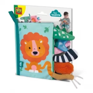 Image of Ses Creative Tiny Talents Childrens Sensory Animal Tails Cloth Book- Unisex