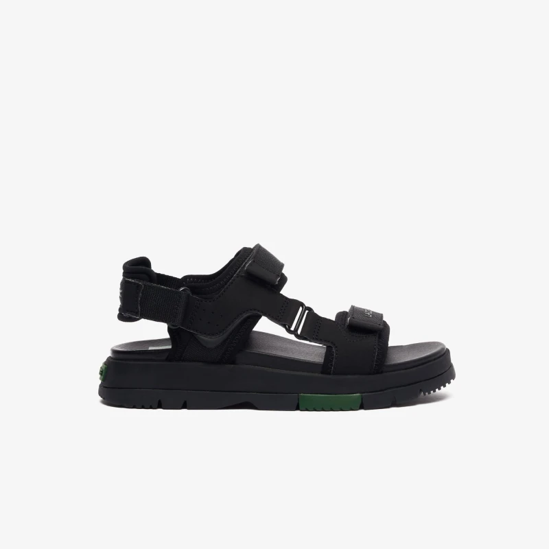 Image of Lacoste Suruga Premium Sandals - Black green Black green 3
