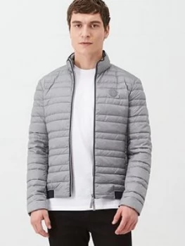 Image of Armani Exchange Padded Down Jacket Heather Grey Size M Men