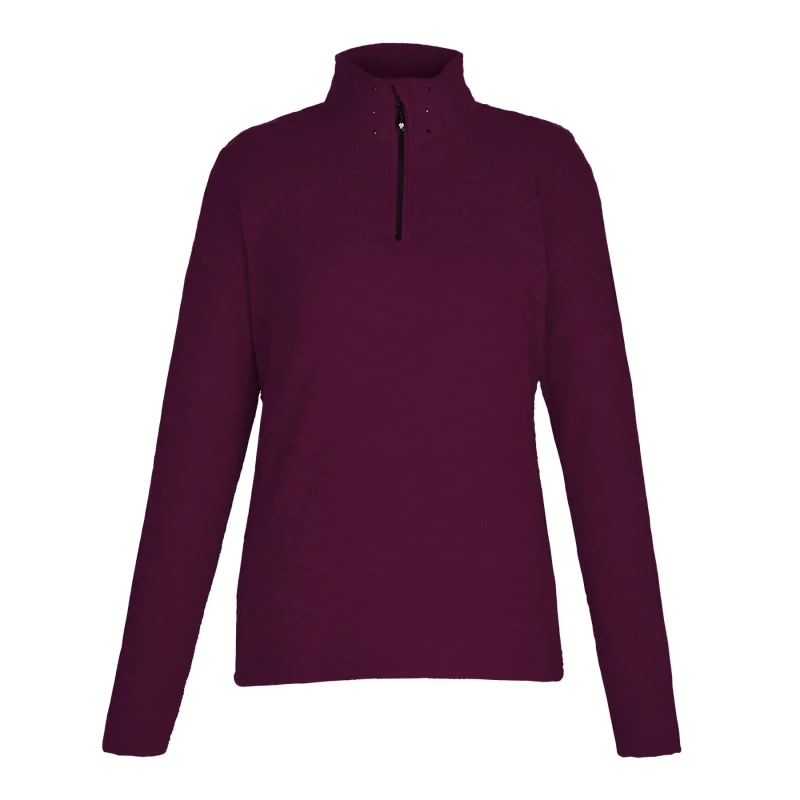 Image of Dare 2b Womens Glamourize Midlayer Quarter-Zip Insulating Active Fleece in Purple Size: 14 Purple Female 14