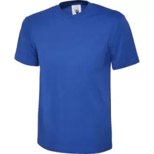 image of Uneek T-Shirt, Men, Royal Blue, Cotton, Short Sleeve, S