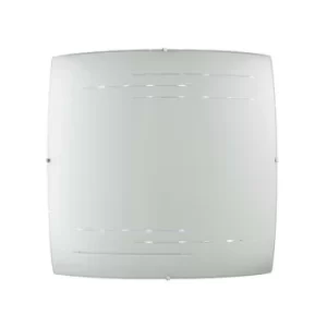 image of Fan Europe CHARME LED Flush Ceiling Light White 2800lm with Remote Control CCT 45x45cm