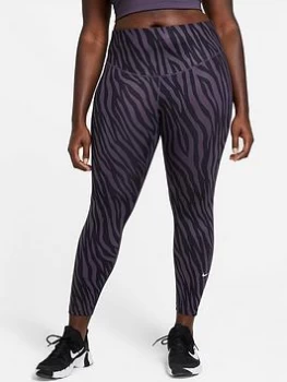 image of Nike The One Icon Clash Printed Leggings - Zebra Print