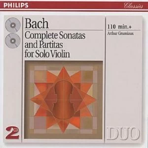 image of Bach - Complete Sonatas and Paritas for Solo Violin by Johann Sebastian Bach CD Album