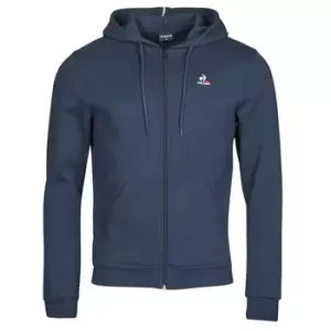 image of Le Coq Sportif ESS FZ HOODY N 3 M mens Tracksuit jacket in Blue - Sizes XXL,S,M,L,XL