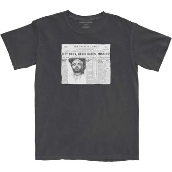 Kevin Gates - The Paper Unisex Medium T-Shirt - Grey