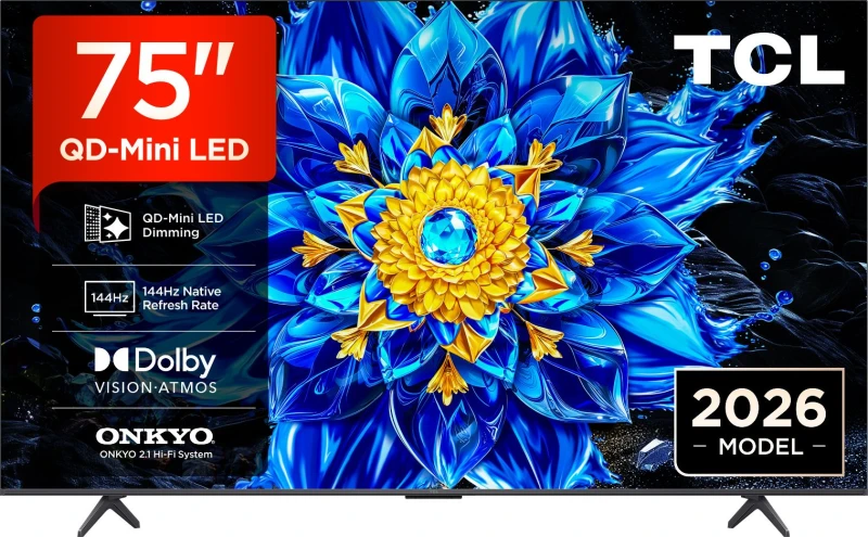 Image of TCL 75" Smart 4K Ultra HD QLED Google TV [2026] - 75P8L-UK