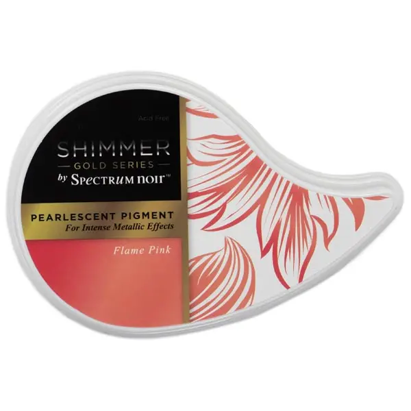 Image of Crafter's Companion Gold Shimmer Pigment Ink Pad Flame Pink