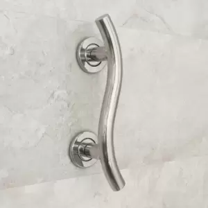 Image of NRS Healthcare Spa Stainless Steel Grab Rail - Curved - 350mm/14'
