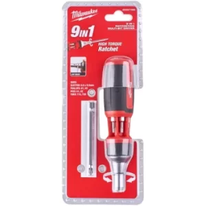 Image of Milwaukee 9 In 1 Ratcheting Multibit Screwdriver