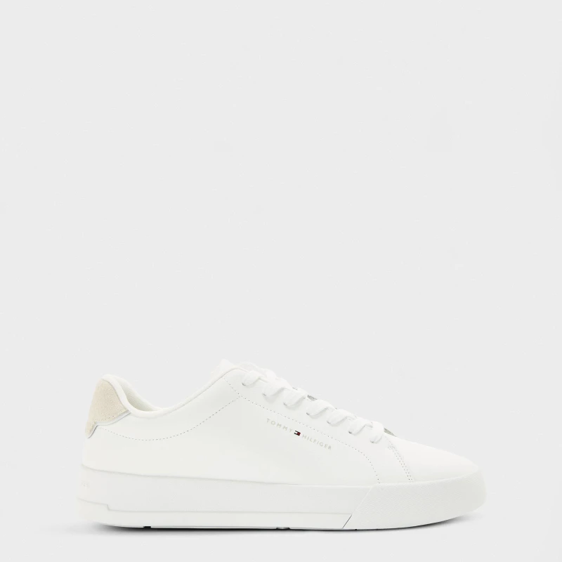Image of Tommy Hilfiger Mens Court Trainers White male 7 (41)