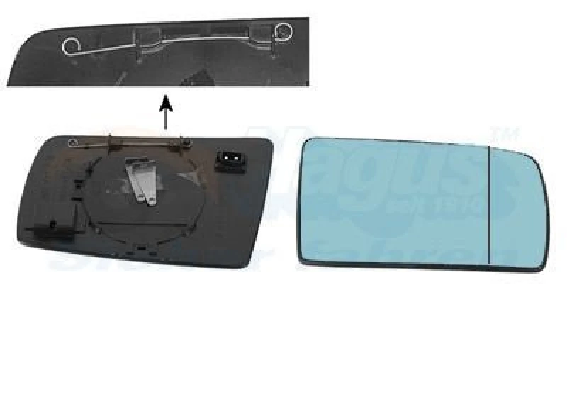 Image of VAN WEZEL Wing mirror glass VAN WEZEL 3031834