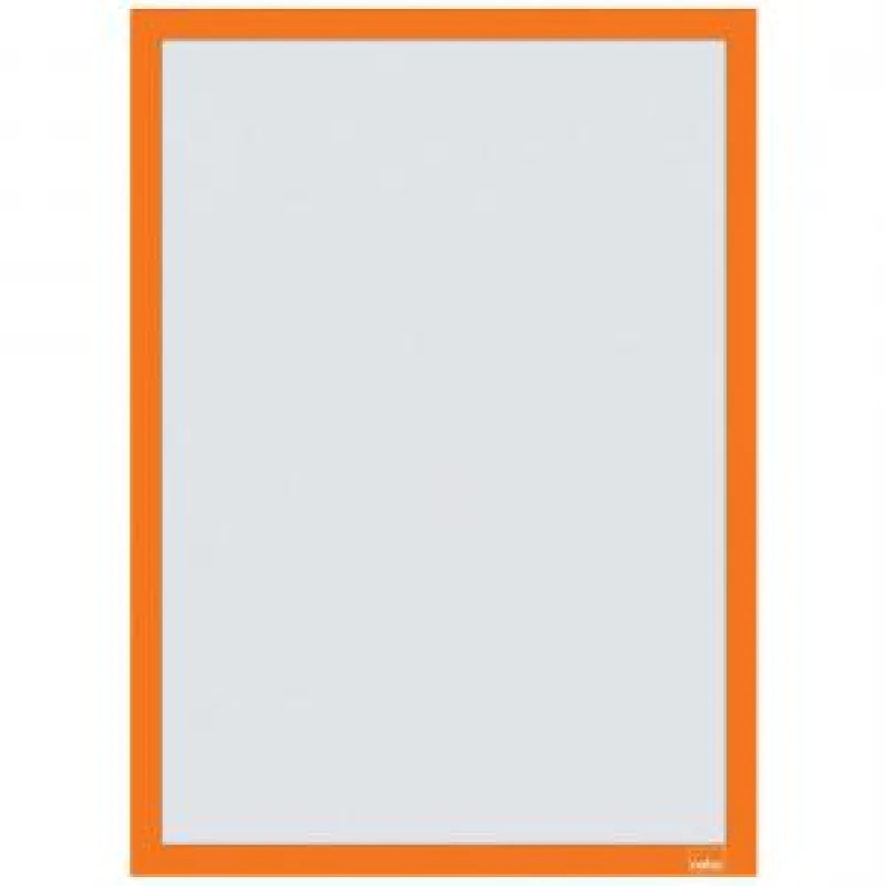 Image of Nobo 1915698 Self - adhesive Magnetic Poster Frame A3 Orange
