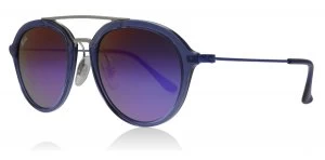 Image of Ray-Ban Junior RJ9065S Sunglasses Transparent Blue 7037B1 48mm