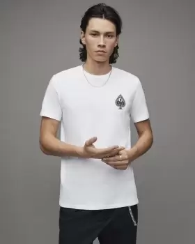 Image of AllSaints Ace Brace Brushed Cotton T-Shirt