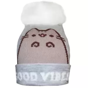 Image of Pusheen Good Vibes Beanie (One Size) (Grey)