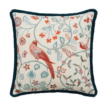 Image of Sunflower Cushion - Saffron & Teal